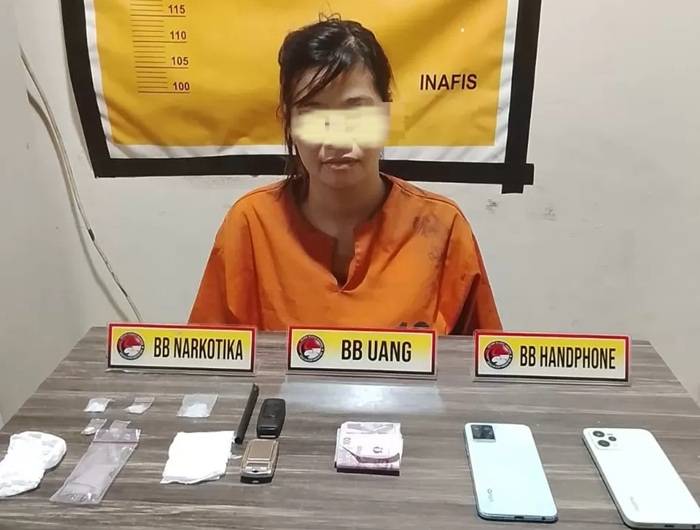Gara-gara Jual Beli Sabu dan Ekstasi, Wanita Muda di Tembilahan Ini Ditangkap Polisi