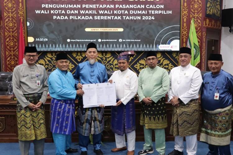 DPRD Dumai Paripurna Penetapan Paslon Paisal dan Sugiyarto Pemenang Pilkada
