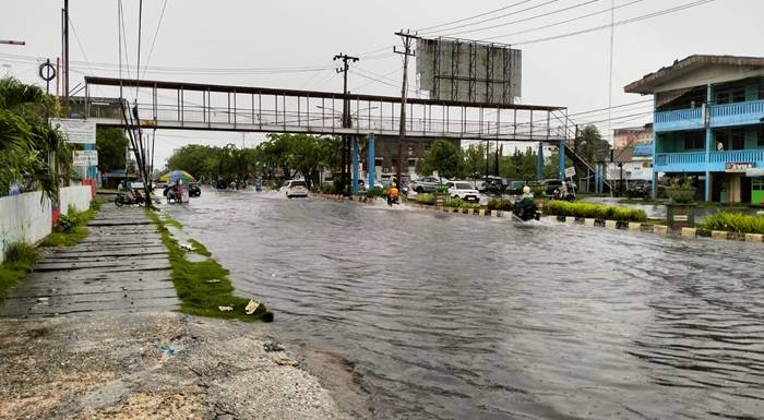 Akibat Hujan Berkepanjangan Kota Dumai Banjir