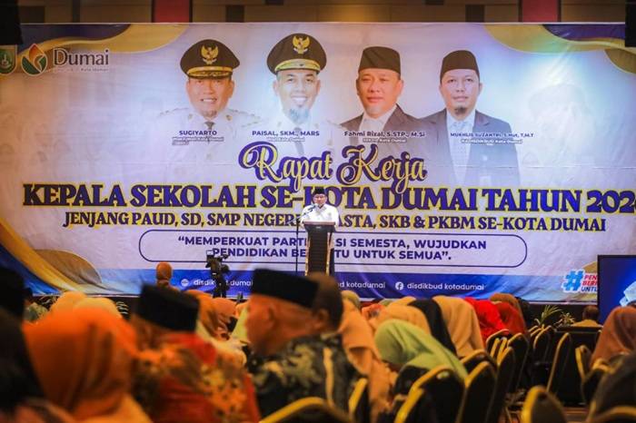 Wawako Dumai Buka Raker Kasek, Perkuat Kualitas Pendidikan