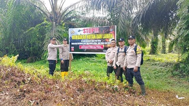 Cegah Karhutla, Kapolsek Dumai Barat Sosialisasi ke Masyarakat 