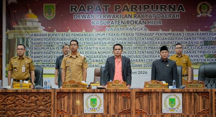 Respon Pandangan Fraksi DPRD, Wabup Optimis PAD Rohil Meningkat Lewat Regulasi Baru
