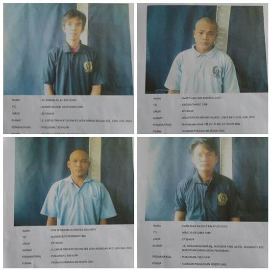 Kurun Waktu 3 Tahun, 11 Napi Kabur dari Rutan Kelas II B