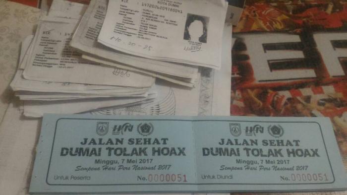 PWI Dumai Sebarkan 10.000 Kupon Jalan Sehat HPN Riau 2017
