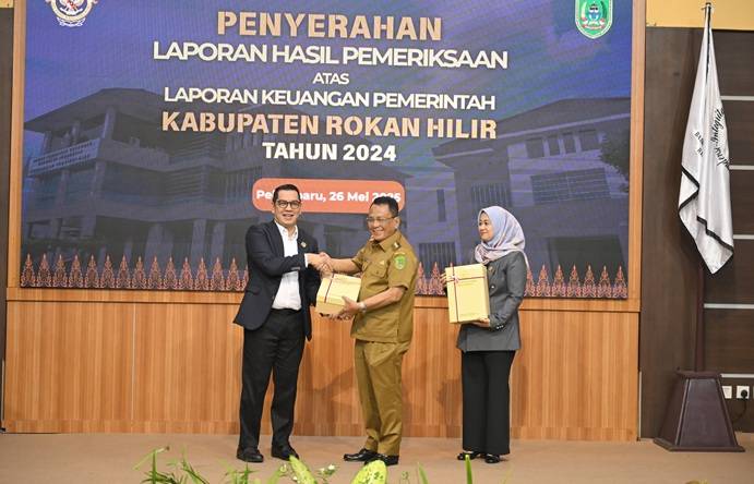 Rohil Kembali Meraih Predikat WTP dari BPK RI Perwakilan Provinsi Atas Laporan Keuangan Daerah