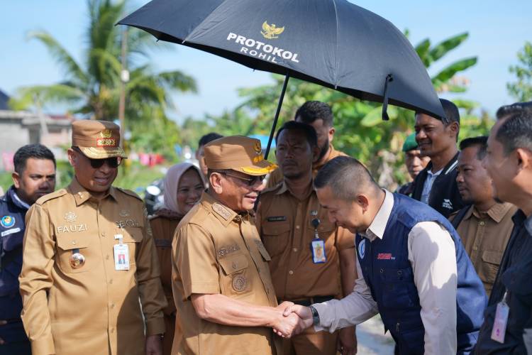 Tinjau Rencana Kampung Nelayan Merah Putih, Bupati H. Bistamam Berkomitmen Tingkatkan Ekonomi Pesisir Rohil