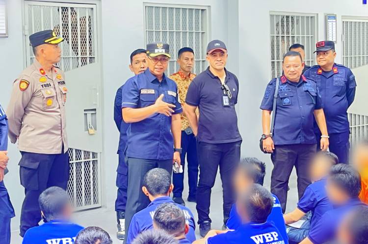 Kunjungi Lapas Baru di Tanah Putih, Wabup Rohil Jhony Charles Apresiasi Kelengkapan Fasilitas Pembinaan