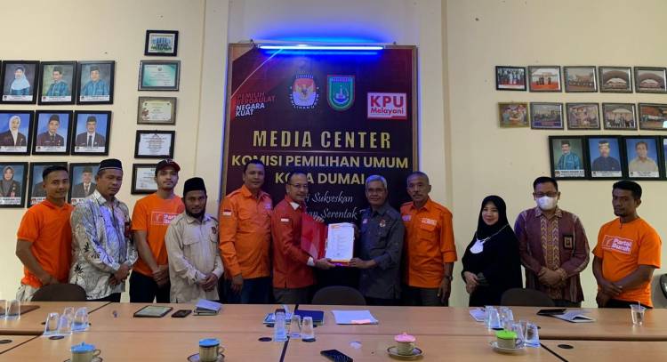 Pengurus Exco Partai Buruh Kota Dumai Silaturahmi ke Kantor KPU Dumai, Ketua Drs Arwansyah: Partai Buruh Siap Berkompetisi