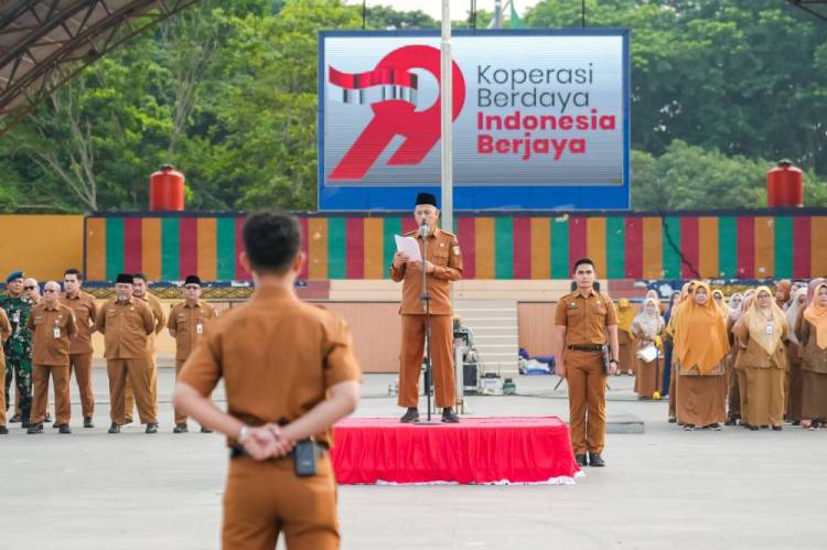 'Koperasi Berdaya, Indonesia Berjaya', Wako H. Paisal Pimpin Upacara HUT Koperasi ke-79 di TBG