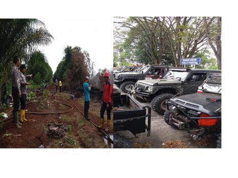 Komunitas  Offroad Dumai Bersama Kapolres Dumai Pantau Karlahut