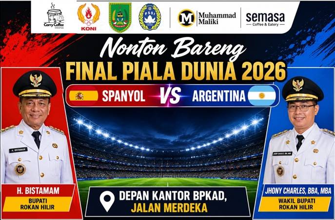 Nobar Final Piala Dunia 2026 di Rohil, Panitia Sediakan Hidangan Gratis