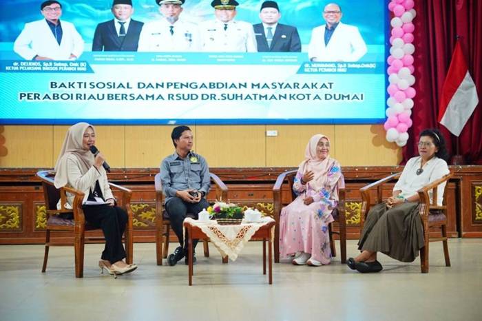RSUD Dumai dan PERABOI Riau Kolaborasi Gelar Baksos, Leni Tekankan Pentingnya Kenali Kanker Sejak Dini