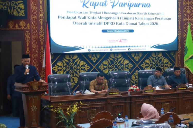 Sinergi Bangun Daerah, Wali Kota H. Paisal Dukung 4 Ranperda Inisiatif DPRD Dumai