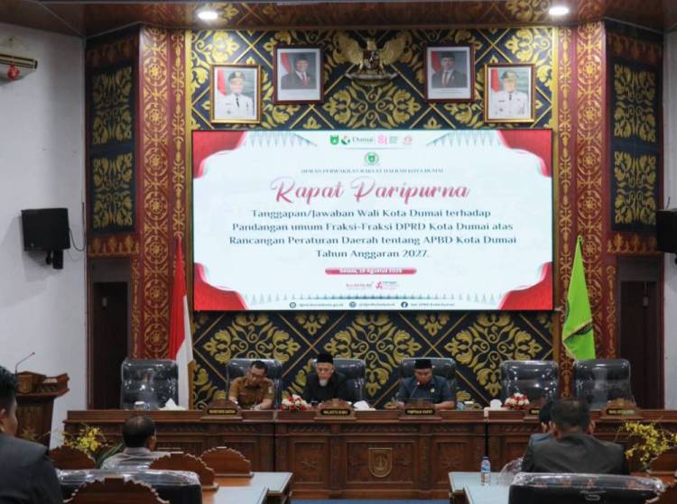 Wali Kota H. Paisal Sampaikan Jawaban Atas Pandangan Umum Fraksi Ranperda APBD TA 2027