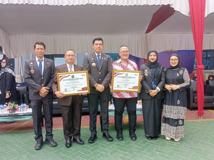 Pemko Dumai Terima Penghargaan Mitra Kerja dari Kanwil Kemenkumham Riau Atas Sinergi Harmonisasi Hukum