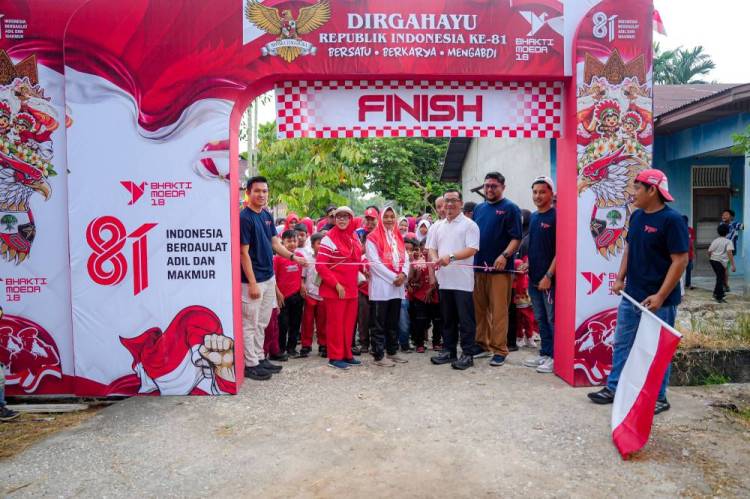 Semarak Kemerdekaan Melalui Jalan Santai, Sekdako Fahmi Apresiasi Antusias Masyarakat RT.18 Kelurahan Purnama