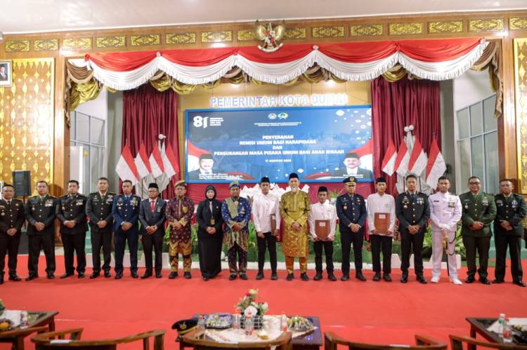 Kado HUT ke-81 RI, 729 Warga Binaan Rutan Kelas II B Dumai Terima Remisi Umum 2026