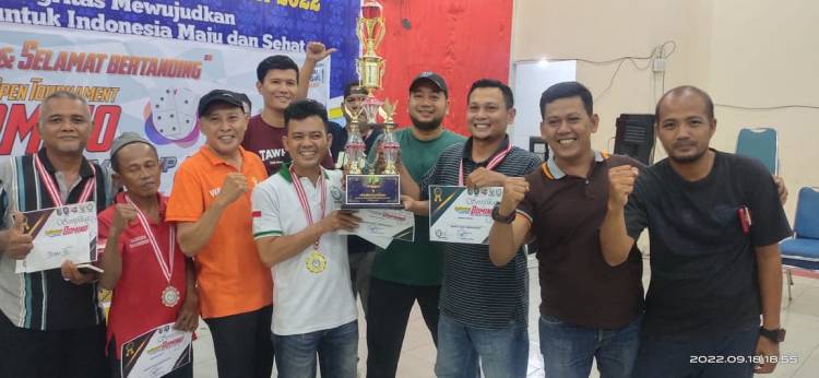 Ketua dan Sekretaris PORDI Dumai Juara Turnamen Domino Walikota Dumai CUP, Sang Juara Berguguran