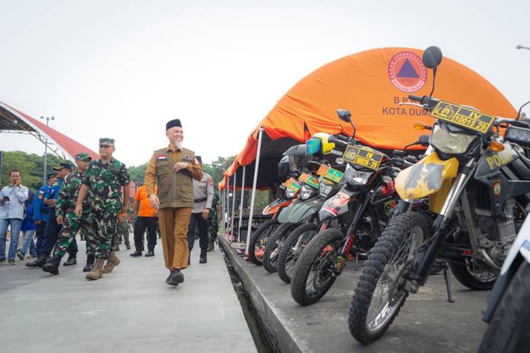 Wali Kota Dumai Pimpin Apel Kesiapsiagaan, Perkuat Antisipasi Karhutla dan Kamtibmas