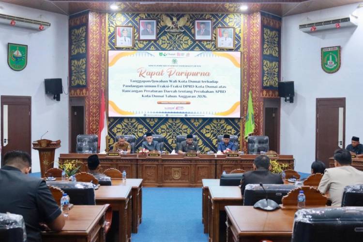 Wako H Paisal Sampaikan Jawaban Atas Pandangan Umum Fraksi DPRD Terkait Perubahan APBD TA 2026