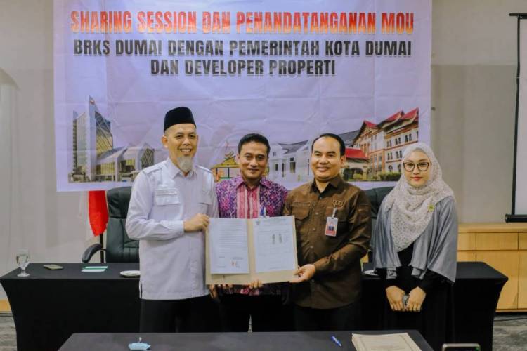 Dukung Penyediaan Hunian Layak Pegawai, Wako H. Paisal Teken MoU Bersama BRK Syariah dan Developer Properti
