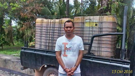 Main Samping, Ditafsir Kerugian Mencapai Rp600 Juta, Penadah CPO Ditangkap Polsek Bukit Kapur