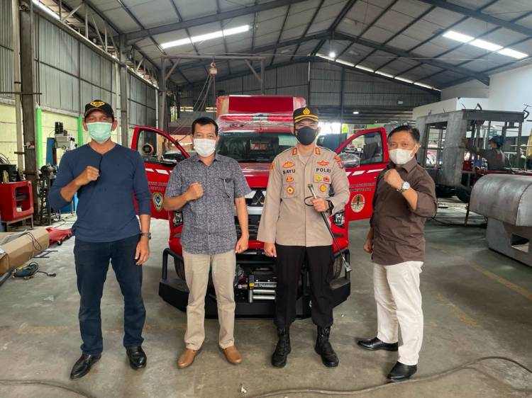 Kapolres Seruyan Lakukan Peninjauan Sarpras Bencana di PT Carsentro Teknik Indonesia