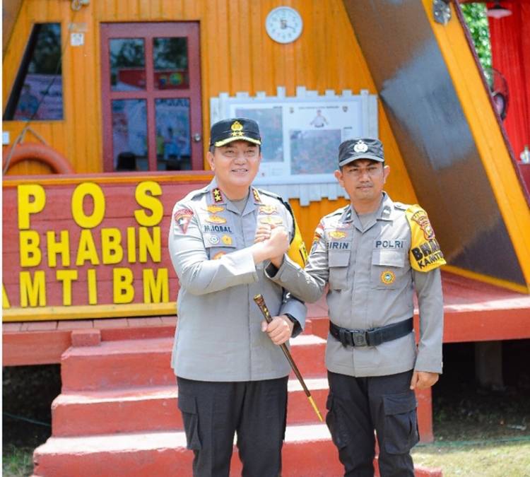 Pos Bhabinkamtibmas Desa Bokor Unik, Kapolda Riau Apresiasi Kinerja Aipda Ashobirin 