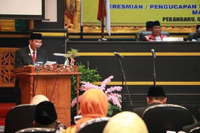 Pelantikan 45 Anggota DPRD Pekanbaru 2019-2024