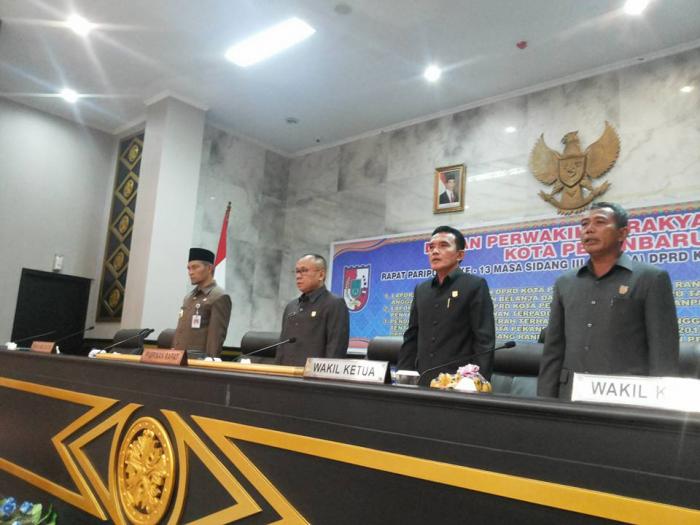Galeri Fhoto Rangkaian Kegiatan Pengesahan APBD Kota Pekanbaru TA 2018 
